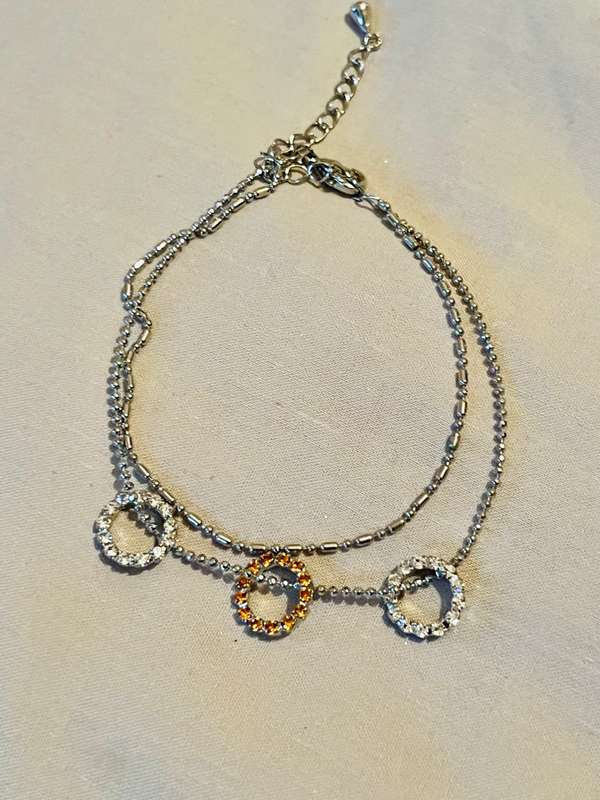 Anklets 3 Ring Diamante