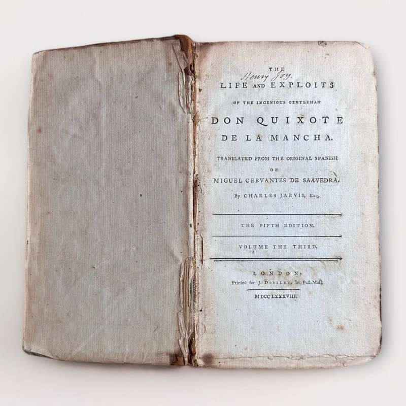 The Life And Exploits Of The Ingenious Gentleman DON QUIXOTE DE LA MANCHA - Puplished 1788