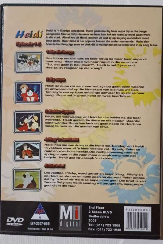 Heidi Episode 1 - 5 DVD