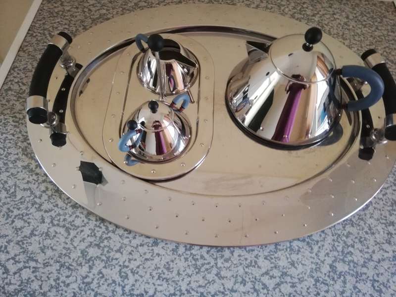 Alessi tea set by Michael Graves