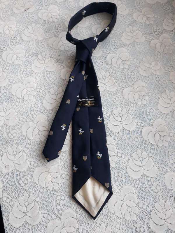 Vintage Men`s Neck Tie Comme Soie Cavateur