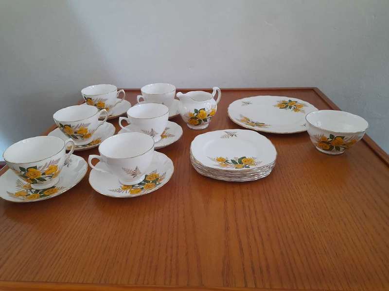 Crown royal vintage tea set