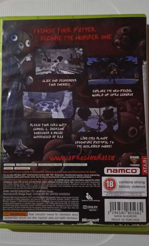 Afro Samurai Xbox 360 (Pal)