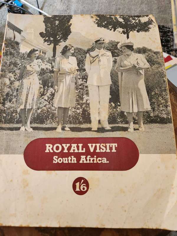 Royal Visit 1947 Souvenir Brochure - Fair Condition/ Pg1 ripped
