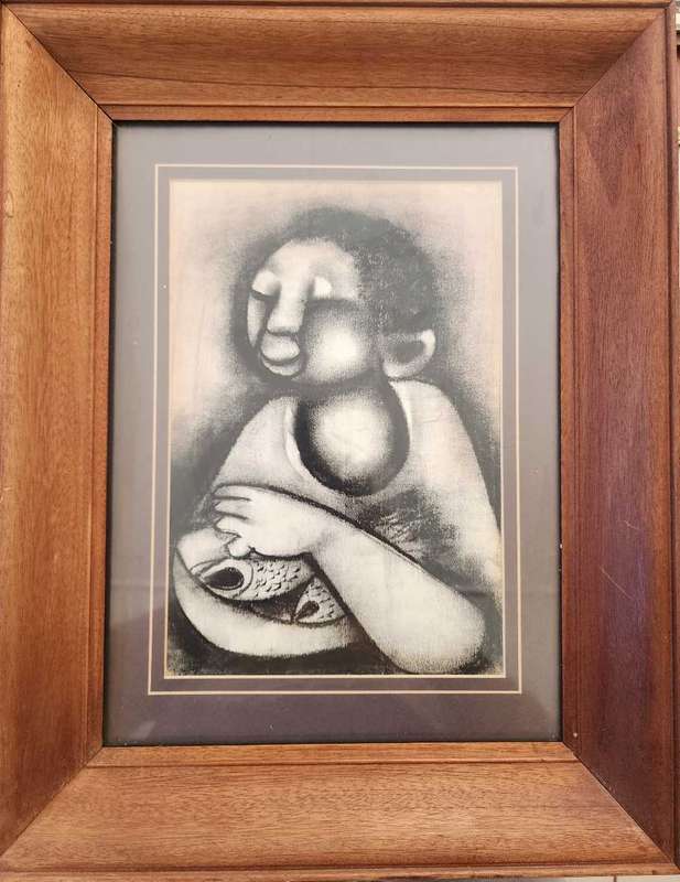 Charcoal Schetch -In the manner of David Mbele