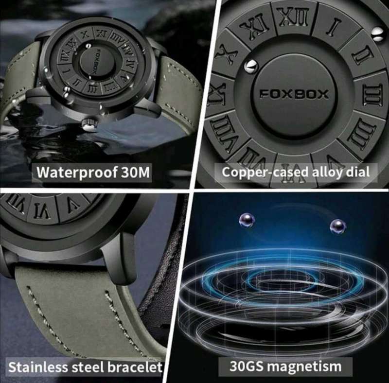 FOXBOX Men's magnetic watch