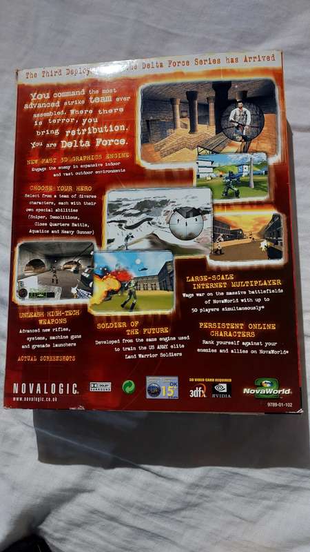 Delta Force Land Warrior PC Big Box Game Vintage