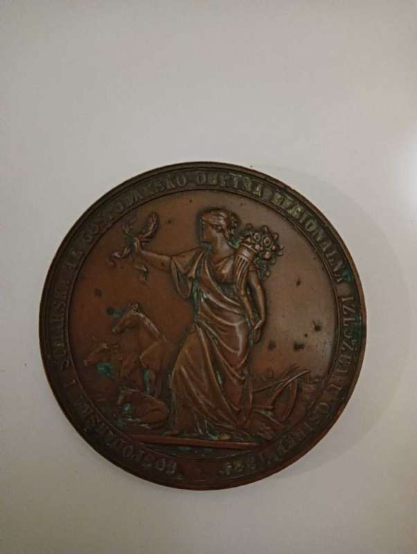 Antique medal dated 1889