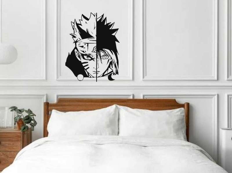 Naruto Uzumaki and Sasuke Uchiha Anime Decal Sticker