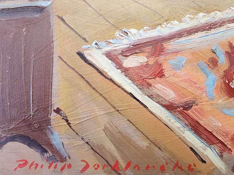 Phillip Terblanche Oil on board.