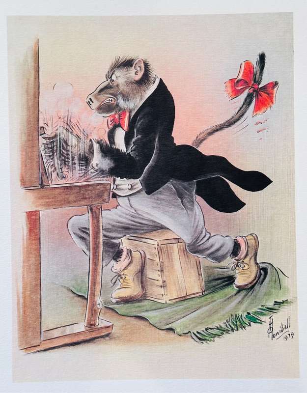 T.O. Honiball (1905 - 1990) Set of Five Lithographs `Adoons-Hulle` circa 1979