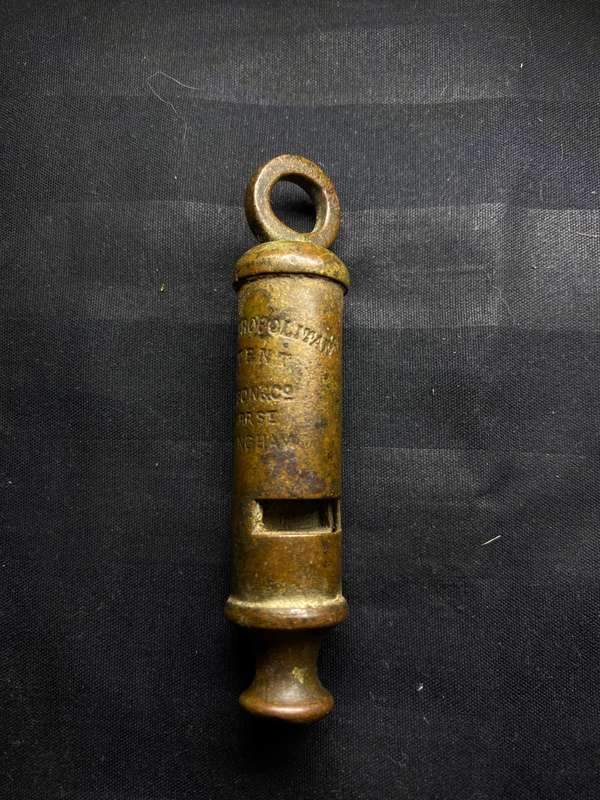 Rare Victorian J Hudson Metropolitan Police Whistle Circ 1888.