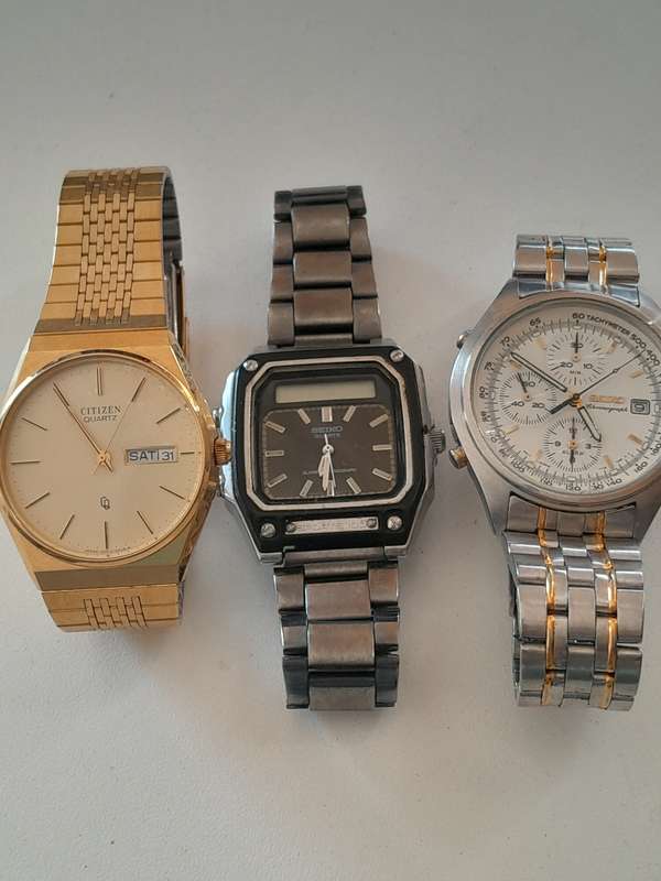 Quartz watches mens watches ONE BID FOR ALL