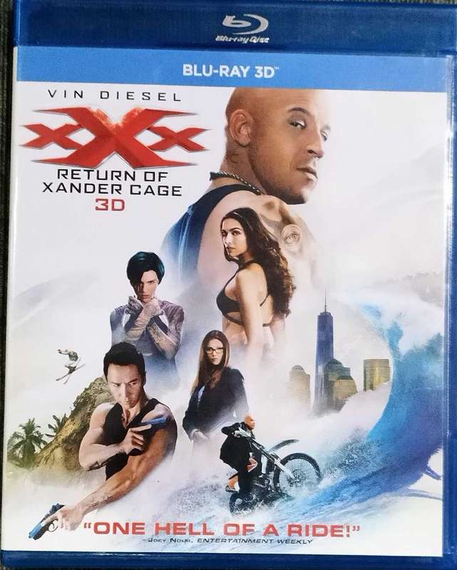 XXX Return of Xander Cage on Blu-ray 3D