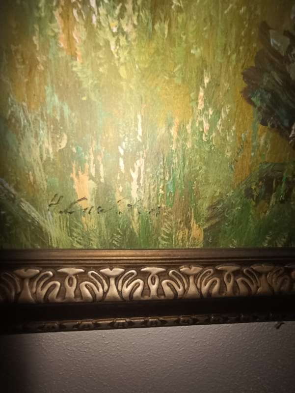 H. CARLTON original oil on canvas