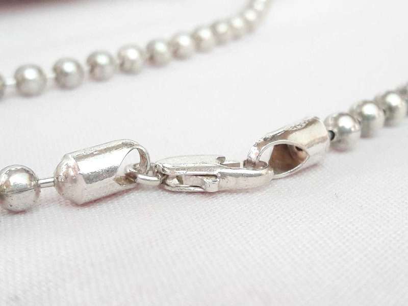 Sterling silver ball necklace