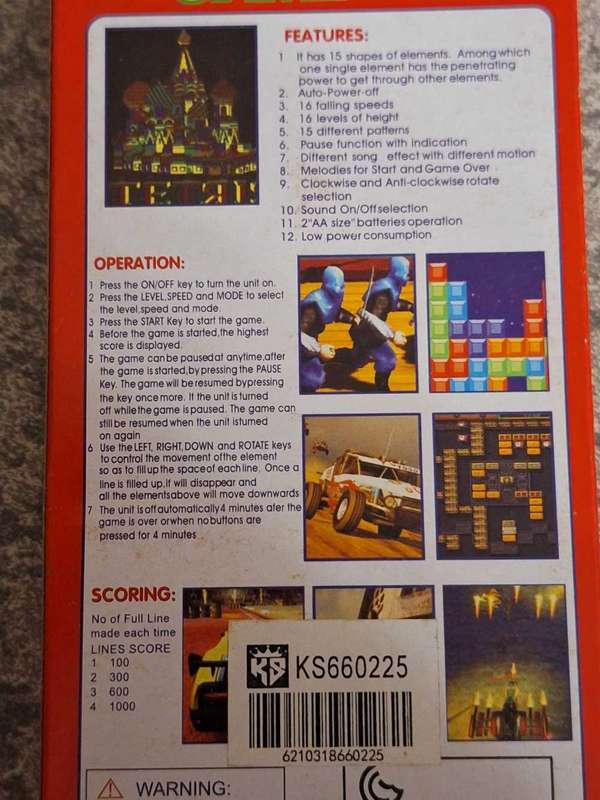 BRICK GAME TETRIS
