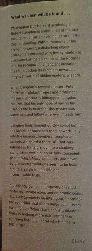 The lost symbol by Dan Brown