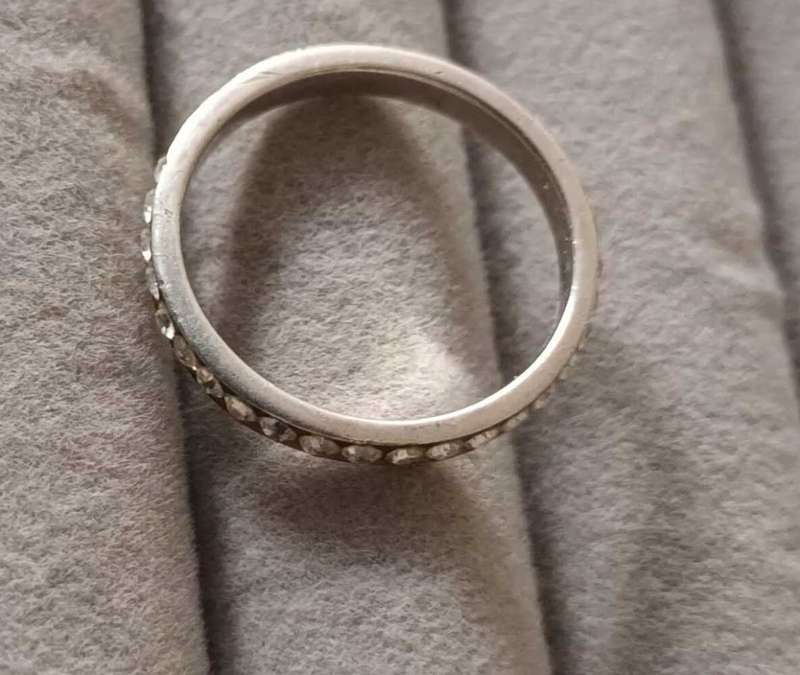 925 STERLING SILVER FULL ETERNITY RING 1.59g