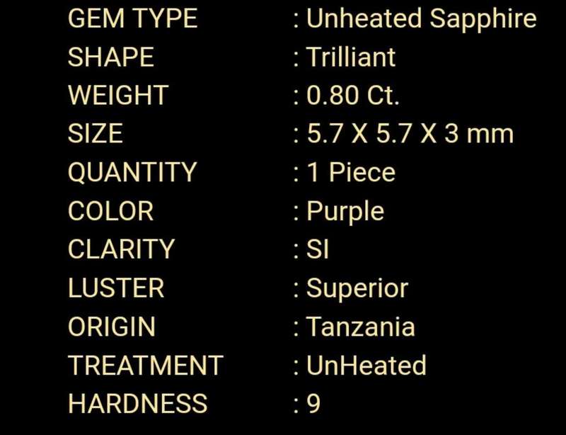 0.80Ct Rare (Colour Change Sapphire ) UNHEATED