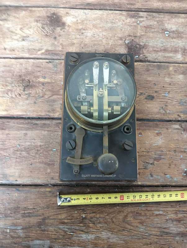 An antique Elliot Bros. London, GPO double current telegraph key