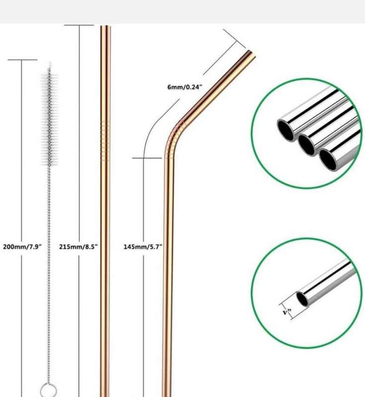 Stainless steel straws