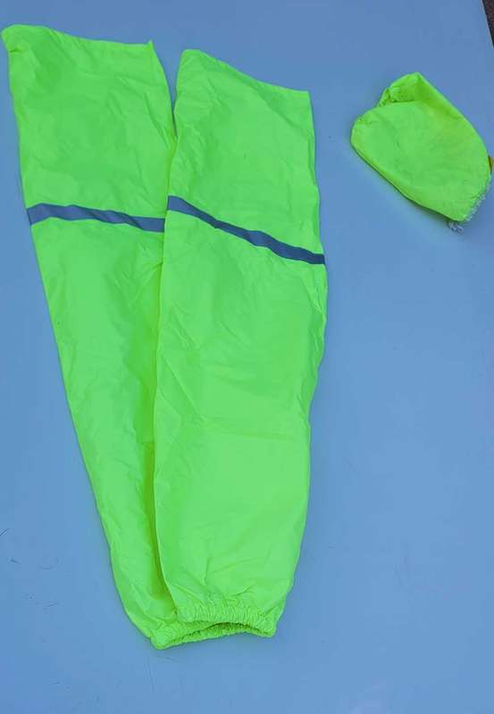 Quality Lime (M) Reflective 2-Piece Rain Coat