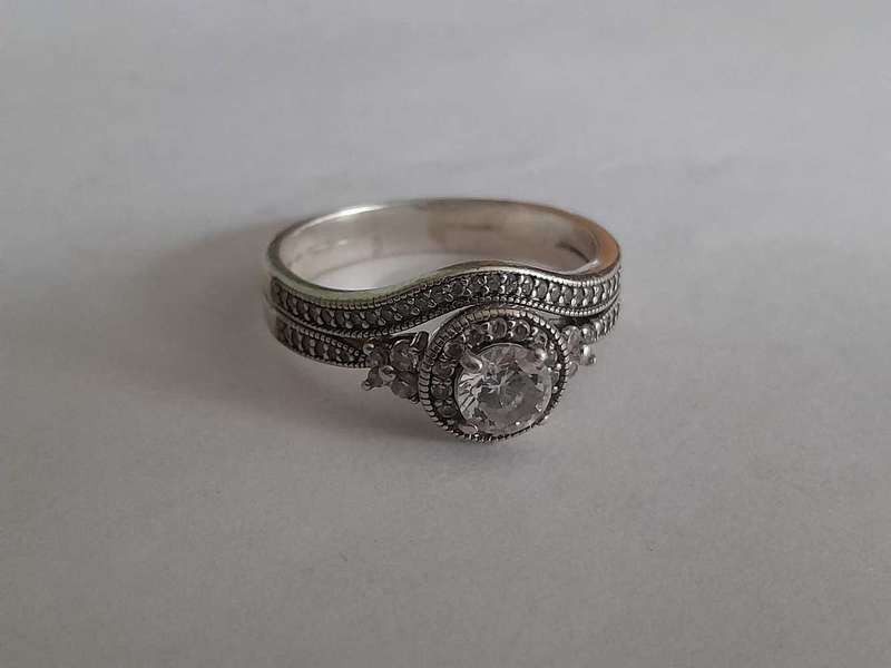 Four 925 Silver Rings. 20 mm Diameter.