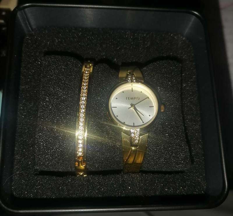 Tempo Ladies watch and bracelet set