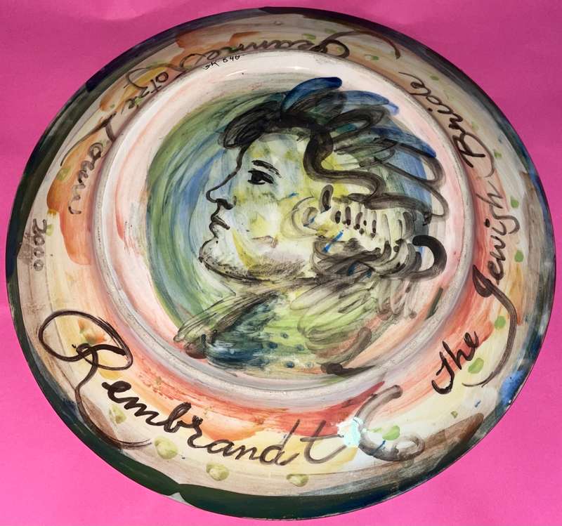 Vintage Sale - Signed Origional Jeanne Kotze Louw Hand Painted Art Plate