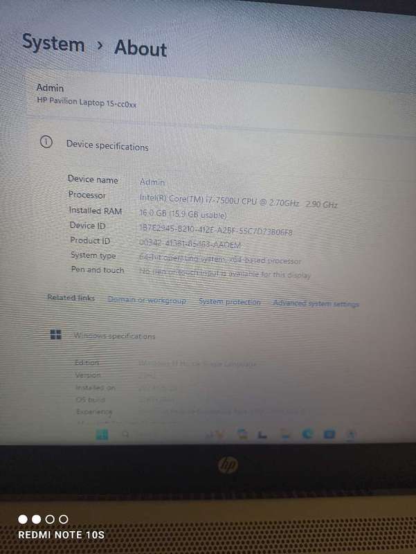 HP PAVILION 15 Bang & Olufsen i7 7th generation