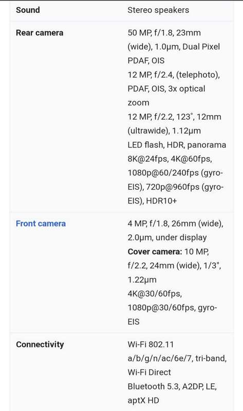 Samsung Galaxy Z-fold5 256GB