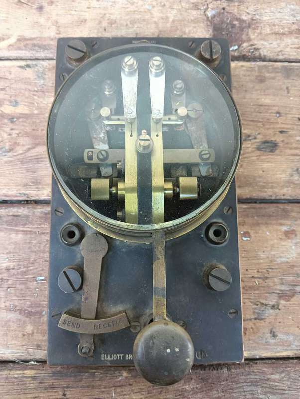 An antique Elliot Bros. London, GPO double current telegraph key