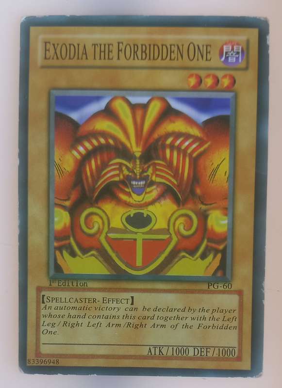 Yu-Gi-Oh! Exodia the forbidden one 1st edition