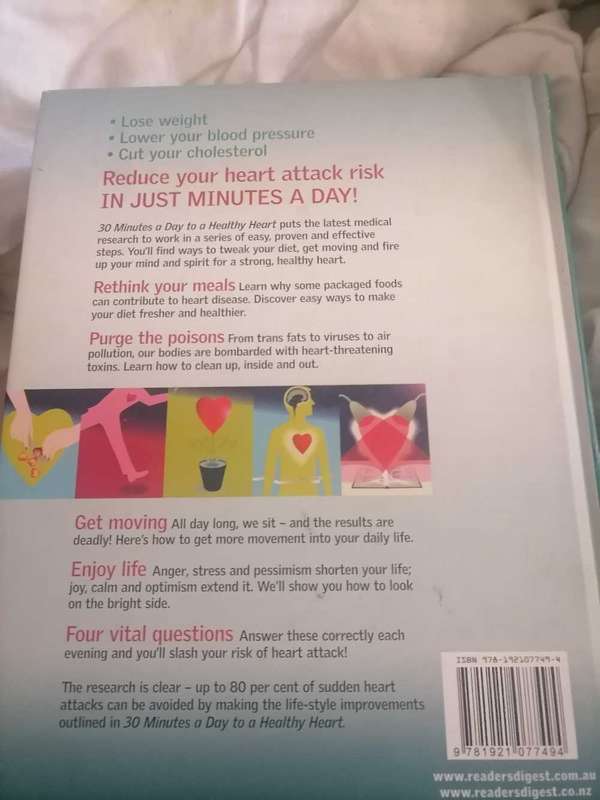Readers Digest... 30 minutes a day to a healthy heart