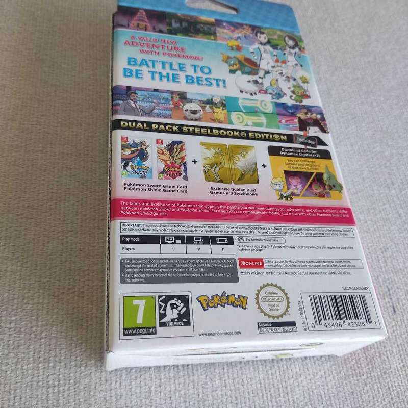 Pokémon Sword and Pokemon Shield Dual Pack Steelbook Edition Nintendo Switch