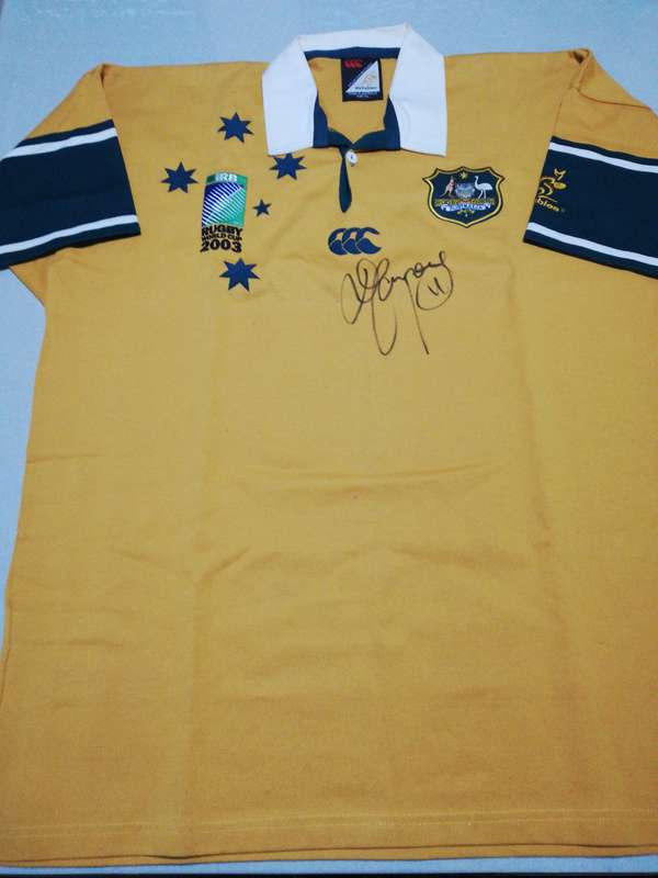 Australia RWC 2003 Jersey signed David Campese Size 3XL