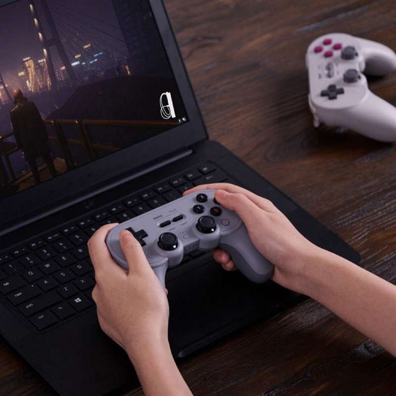 8Bitdo SN30 PRO 2 Wireless Bluetooth Gamepad Joystick for Switch / Android / PC (Grey)