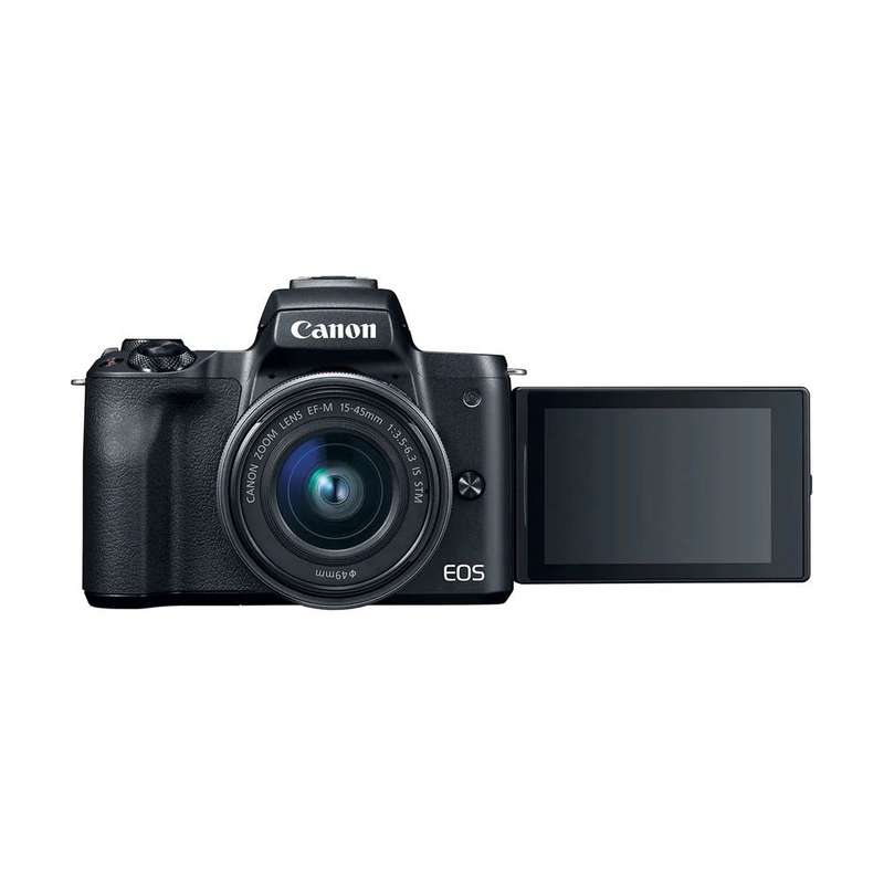 CANON EOS M50 MIRRORLESS CAMERA W/ 15-45MM + EF 75-300mm 1:4-5.6 III Lens & Many Extras Worth R7k!!!