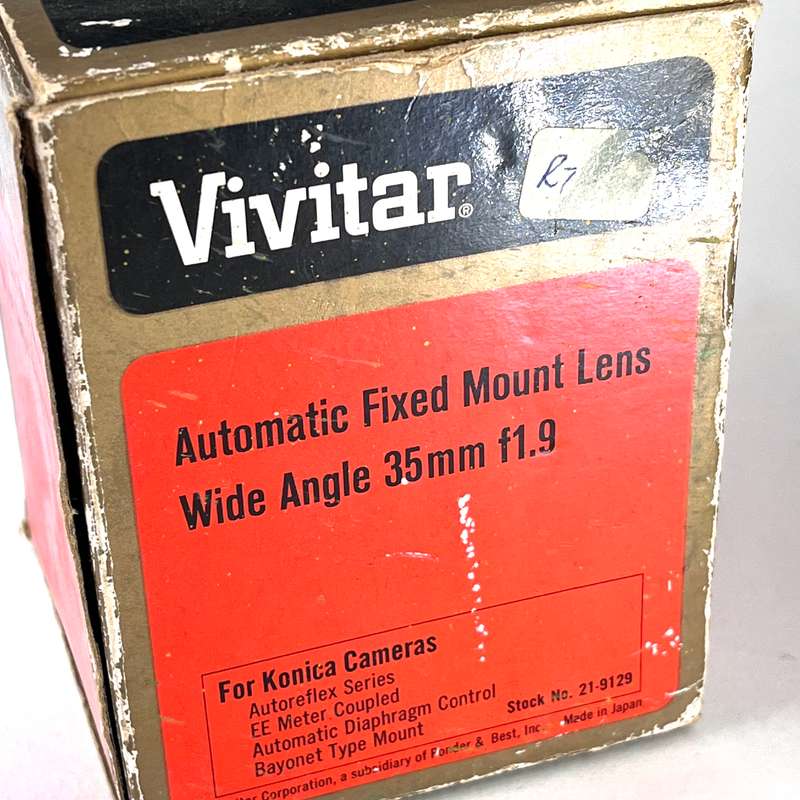 Vivitar auto wide angle 35mm f1.9