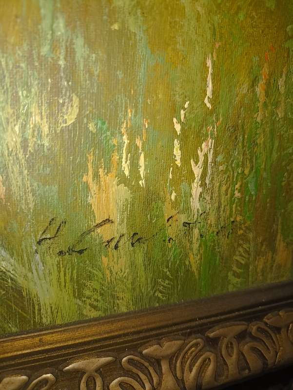H. CARLTON original oil on canvas