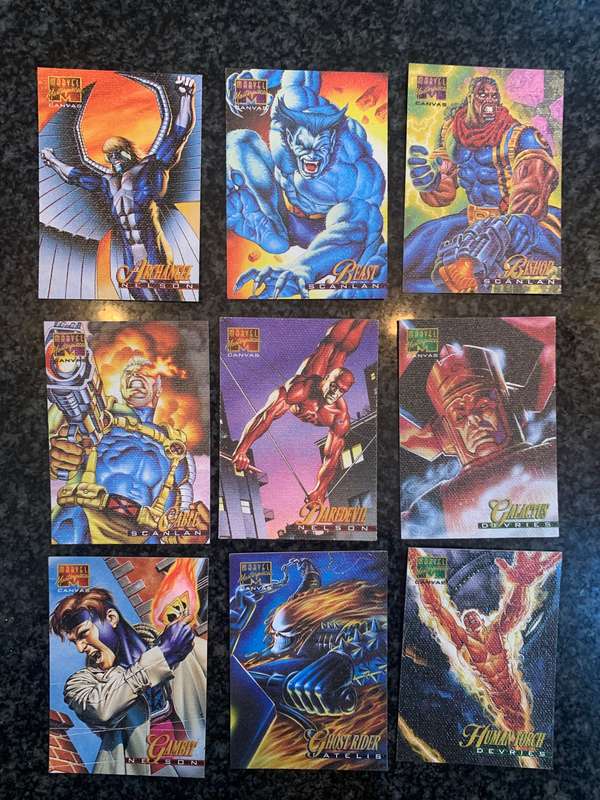 1995 Complete Canvas Bonus Set 1995 Marvel Masterpieces