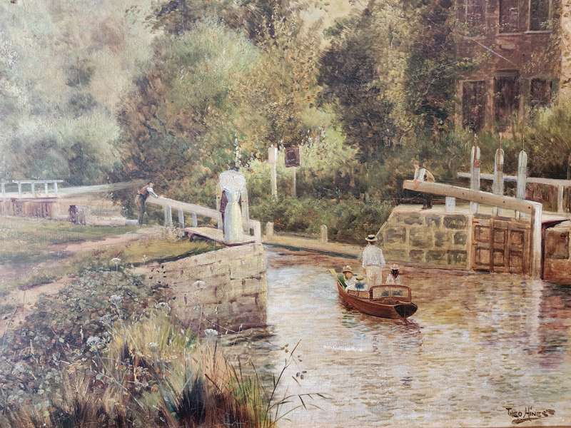 !Rare! Theodore Hines oil on canvas (R80 000+)