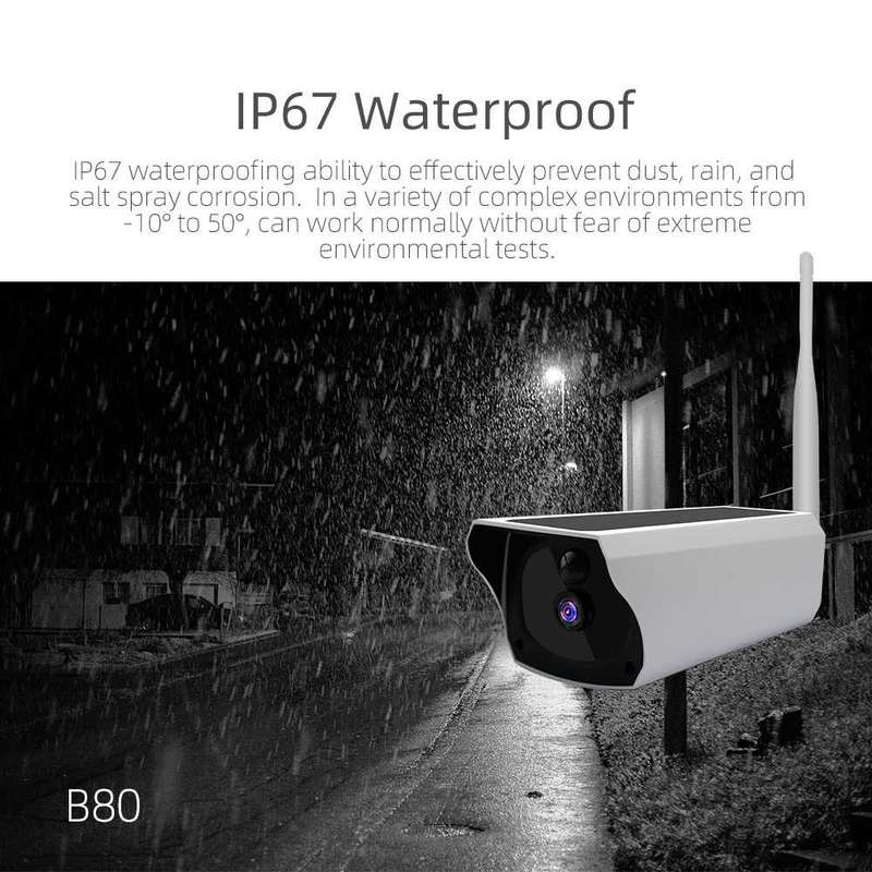 Low power solar wifi bullet camera