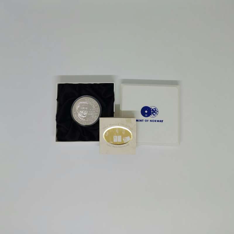 1 oz Nelson Mandela & FW de Klerk .925 Silver Medallion