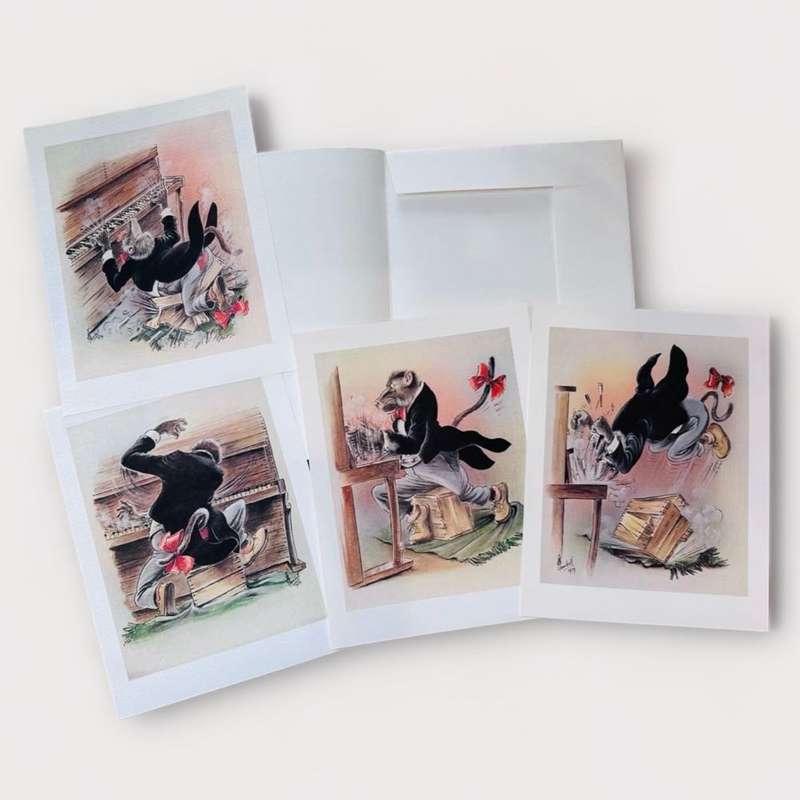 T.O. Honiball (1905 - 1990) Set of Five Lithographs `Adoons-Hulle` circa 1979