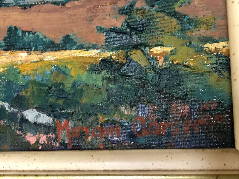 Miriam Carter ( SA 20th Century ) Stunning framed oil on board painting
