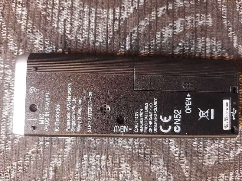 Panasonic RR-US470 voice recorder