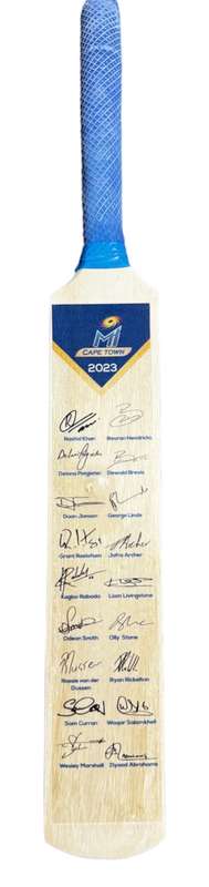 Cricket Mini Bat with Printed Signatures