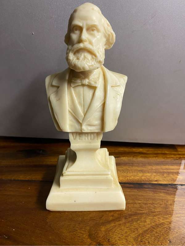 Verdi Marble Bust Sculpture